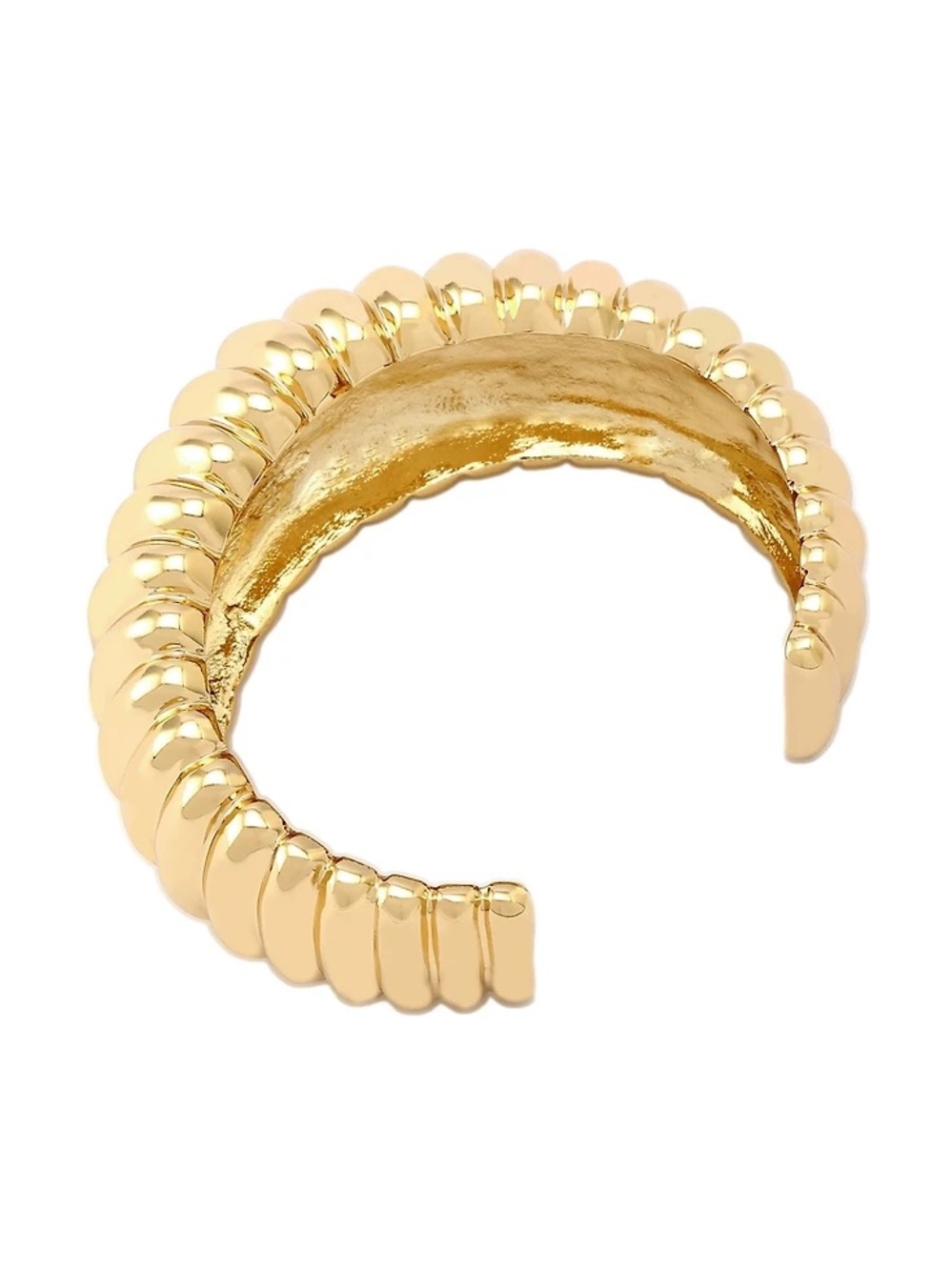 Robert Lee Morris Soho Gold Ribbed Tube
Cuff Bracelet - Picture 3 of 4